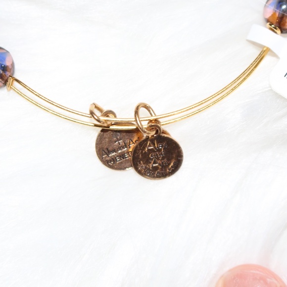 Alex and Ani, Eden EWB Bark beaded adjustable bracelet - Picture 5 of 9